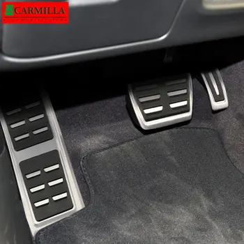 Автомобильные Педали Carmilla Подходят для Audi A4 B8 A6 A7 A8 S4 RS4 A5 S5 RS5 8T Q5 SQ5 8R Топливный Тормоз Подставка для Ног Крышка Педали Авто Аксессуары