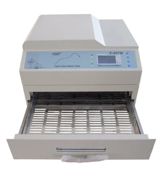 Бессвинцовый сварочный аппарат с обратным холодильником T-937M для небольшой настольной пайки оплавлением можно нагревать при постоянной температуре в печи оплавления 220V 3300 Вт 1ШТ