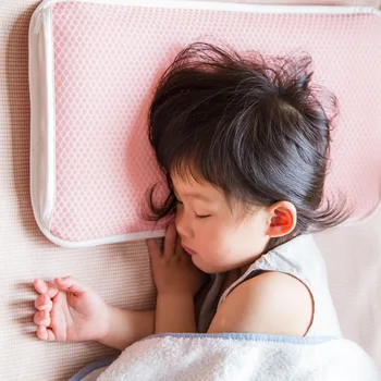 Детская подушка, моющаяся дышащая подушка с регулируемой высотой, подушка для защиты шеи ребенка