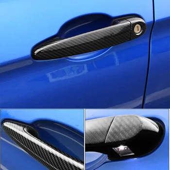 Для BMW 1 серии E87 E82 E88 E81 F20 1 М купе 116 118 120 125 2004-16 LHD автомобильный стайлинг из настоящего углеродного волокна наружная дверная ручка крышка
