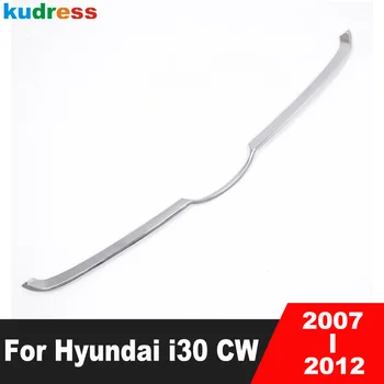 Для Hyundai i30 CW 2007 2008 2009 2010 2011 2012, Хромированная Передняя центральная решетка, Решетка радиатора, Декоративная полоса, автомобильные аксессуары
