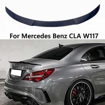 Для Mercedes-Benz CLA W117 C117 CS Style Задний Спойлер Из Углеродного Волокна, Крыло багажника 2013-2019, FRP, Кованый углерод