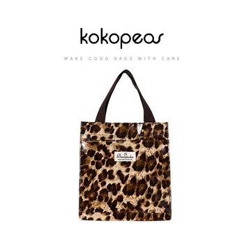 Женская сумка-тоут из ПВХ марки KOKOPEAS с цветочным принтом, кошелек через плечо в богемном стиле, экологичная сумка для покупок из ПВХ