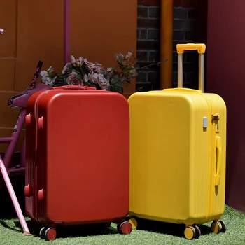 Женский чемодан, маленькая свежая и милая корейская версия комбинированной коробки, красная свадебная коробка с выдвижной планкой, красная сетка, новый чемодан 20/28 