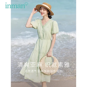 Женское платье INMAN 2023, Летнее Платье с рукавом 
