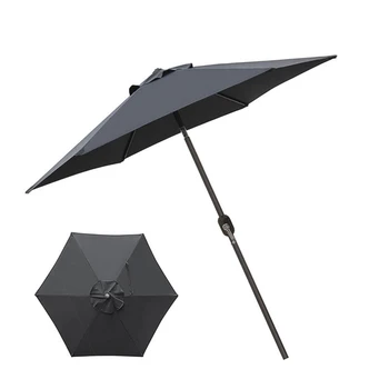 Зонт Железный с ручным управлением, зонты из ткани для тени, патио на открытом воздухе без ручки для зонта