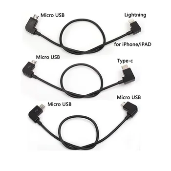 Кабель для передачи данных для DJI Spark/MAVIC Pro/Air 1Mavic 2/Mini Control Micro USB для подключения освещения/Type C/ Micro line для iPhone/Pad для xiaomi