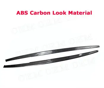 Карбоновое волокно/ABS Глянцевый черный материал Боковые юбки Защитная крышка бампера для BMW 3 серии F30 2012-2018
