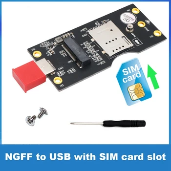 Карта адаптера SIM-карты к USB M.2 К USB3.0 Плата адаптера NGFF к USB3.0 Поддержка карт расширения 3042 3052 M.2 SSD