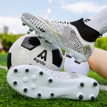 Качественная нескользящая обувь для американского футбола, бутсы Messi, бутсы Chuteira Campo, Тренировочные кроссовки, Женская обувь TF/AG