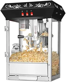 Машина для приготовления попкорна для ночного просмотра фильмов-производит Ок. 3 галлона в упаковке (8 унций, красный)