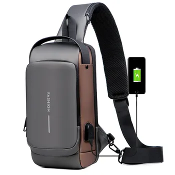 Мотоциклетная сумка с противоугонным паролем, мужская мотоциклетная сумка с USB-зарядным устройством, Многофункциональная седельная сумка, спортивная поясная сумка