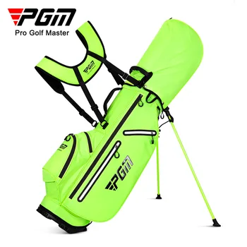 Мужская Женская сумка для гольфа PGM, легкие сумки-кронштейны, полностью водонепроницаемый клубный рюкзак, вмещающий 13 клюшек, серебристо-светло-зеленый