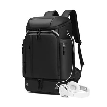 Мужской рюкзак для альпинизма На открытом воздухе, рюкзак для ноутбука, Многофункциональный Деловой Водонепроницаемый Модный Рюкзак для путешествий, сумка для обуви