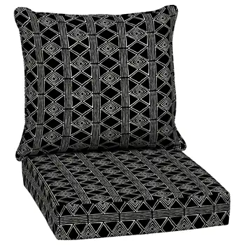 Набор подушек для сидения Arden Selections 24x24, черная глобальная полоса