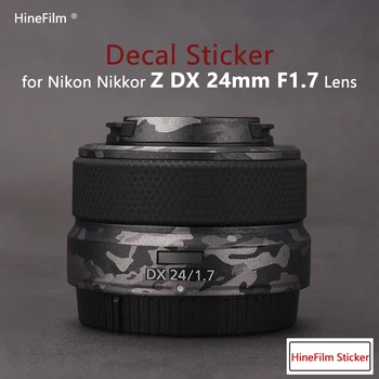 Наклейка для объектива 24F1.7 для Nikkor Z DX 24 F1.7 Премиум-наклейка для объектива Nikon Z DX 24 мм f/1.7 Защитная пленка для объектива