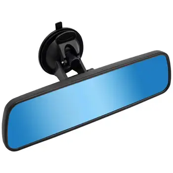 Нескользящее зеркало заднего вида, Регулируемая на 360 градусов Супер присоска, Изогнутая зеркальная поверхность, Универсальное прозрачное зеркало для салона автомобиля