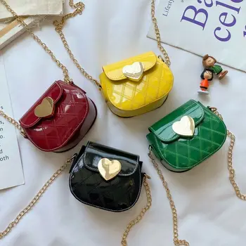 Новая Милая мини-сумка на плечо для маленьких девочек, модный кошелек для монет, Маленькие сумочки, милые кожаные детские сумки-мессенджеры