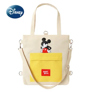 Новая сумка Disney Mickey, Роскошная брендовая детская сумка через плечо большой емкости, оригинальная сумка на одно плечо для девочек