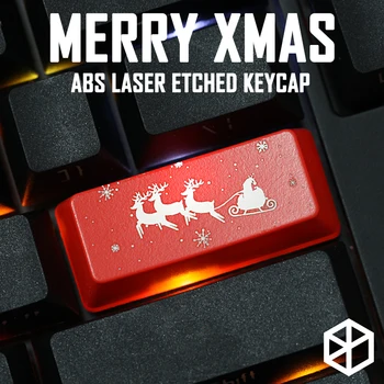 Новинка Просвечивающая клавиатура keycap ABS Просвечивающая рождественская елка рождественский Санта Клаус черный красный enter r4 r1 esc