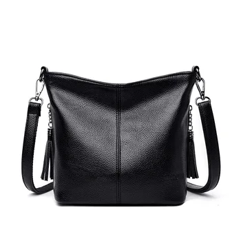 Новые сумки через плечо для женщин, Дизайнерские роскошные кожаные сумки из мягкой кожи, Женская сумка-мессенджер, Винтажная сумка-тоут в стиле ретро