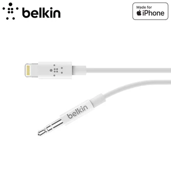 Оригинальный Аудиокабель Belkin 3,5 мм для iPhone AUX-кабель 1,8 м к автомобильной стереосистеме или домашней колонке AV10172bt06WHT/BLK