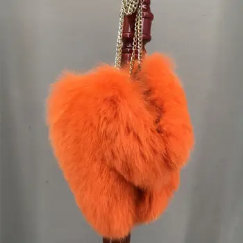 перчатки из натурального лисьего меха furry luxurious 2023 оранжевый 2210007