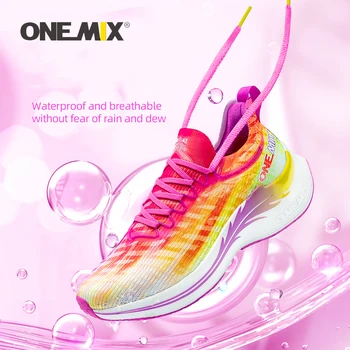 Поддержка кроссовок ONEMIX Racing, дышащая спортивная обувь для мужчин, кроссовки для прогулок, водонепроницаемые и противообрастающие для уличной обуви