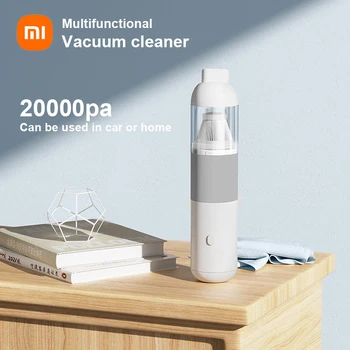 Портативный пылесос Xiaomi 20000PA, беспроводной ручной пылесос, пылеуловитель, Циклонное всасывание для автомобиля и дома, двойного назначения