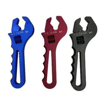 Портативный Регулируемый гаечный ключ для шланга AN, гаечный ключ из легкого алюминиевого сплава 3AN-16AN, ручной инструмент для ремонта, красный/синий/черный