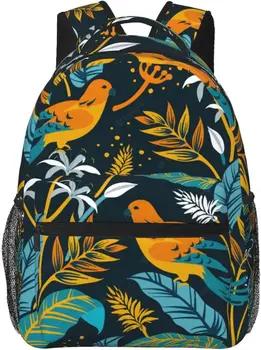 Рюкзак с забавным рисунком птицы, рюкзак большой емкости, легкий повседневный дорожный рюкзак для ноутбука для мужчин и женщин