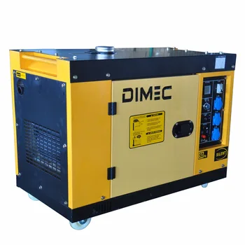 Скидка 3% PME8000SE 6 кВт звуконепроницаемый дизельный генератор бесшумный 1 или 3 фазы