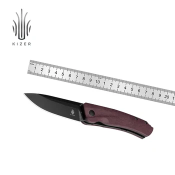 Складной Карманный Нож Kizer Agressor V3629A1 2023 Новая Красная Ручка Richlite со Стальным Лезвием 3V для Работы на Открытом Воздухе Bushcraft Knife
